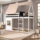 Cama Alta Cabana Com Janela Noopy Casatema Madeiraoriginals B