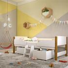 Cama Alta Circus Com Caixas Brinquedos E Colchão