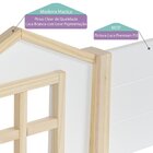 Cama Alta Garden Estação De Brincar Casatema Madeiraoriginals