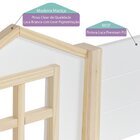 Cama Alta Garden Estação De Brincar Com Escorregador Casatema