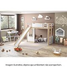 Cama Alta Garden Estação De Brincar Com Escorregador Casatema