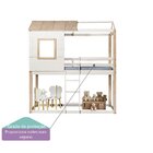Cama Alta Infantil Club House Casatema Madeiraoriginals Branc