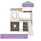 Cama Alta Infantil Club House Com Escorregador E Tenda Casate