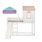 Cama Alta Infantil Club House Sweet Com Escorregador Casatema