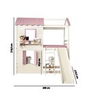 Cama Alta Infantil Com Escorregador Club House Premium Casate