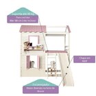 Cama Alta Infantil Com Escorregador Club House Premium Casate