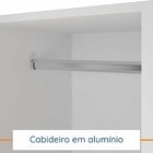 Cama Alta Infantil Com Guarda-roupa Mezzo Branco