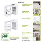 Cama Alta Multifuncional 80 Amsterdam Grafite