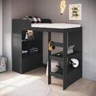 Cama Alta Multifuncional 80 Amsterdam Grafite