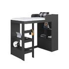 Cama Alta Multifuncional 80 Amsterdam Grafite