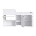 Cama Alta Multifuncional C/ Escrivaninha 90 Monterey Branco