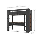 Cama Alta Multifuncional Com Escrivaninha Penteadeira Yescasa