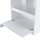 Cama Alta Multifuncional Com Nichos E Escrivaninha Branco