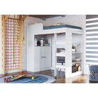 Cama Alta Multifuncional Infantil/juvenil Com Armário E Escri