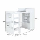 Cama Alta Multifuncional Solteiro Infantil/juvenil Com Estant