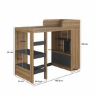 Cama Alta Multifuncional Solteiro Infantil/juvenil Com Estant