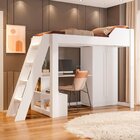 Cama Alta Office Adulto Com Escrivaninha E Roupeiro Vivace Br