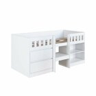 Cama Alta Solteiro Infantil/juvenil Com Portas 80 Ilha Bela B