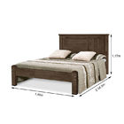 Cama Amélia Casal 130/140 Amêndoa