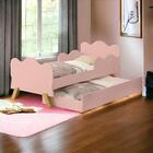 Cama Angel Rosê Com Auxiliar E 02 Colchões Cambel