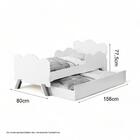 Cama Angel Rosê Com Auxiliar E 02 Colchões Cambel