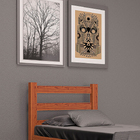 Cama Arauna Solteiro 100% Madeira Para Colchão 78cm