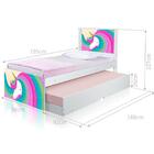 Cama Arco Íris Unicórnio Com Auxiliar