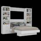 Cama Articulada Casal Com Estante 4 Gavetas 8 Prateleira  Bra