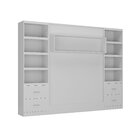 Cama Articulada Casal Com Estante 4 Gavetas 8 Prateleira  Bra