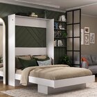 Cama Articulada Casal Com Estante  Branco