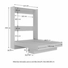 Cama Articulada Casal Com Estante  Branco