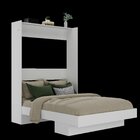 Cama Articulada Casal Com Estante  Branco