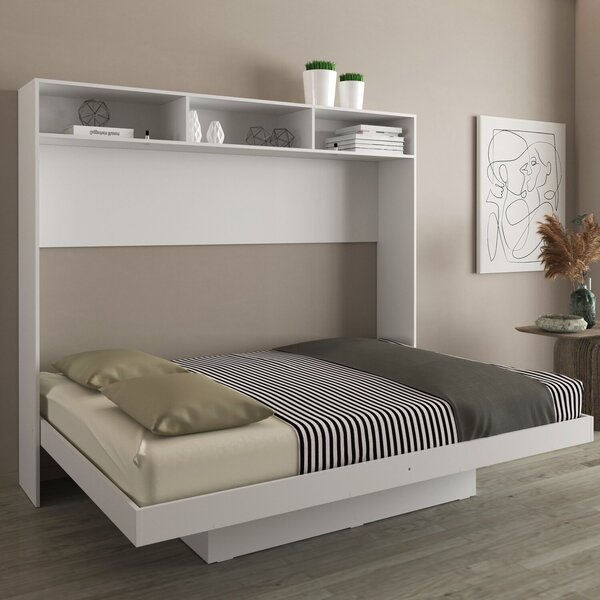 Cama Articulada Casal Horizontal Com Nichos E Prateleiras Cm8