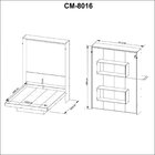 Cama Articulada De Casal Com 2 Nichos Cm8016 Branco