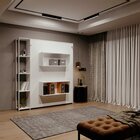 Cama Articulada De Casal Com 4 Prateleiras E 2 Nichos Cm8014