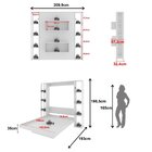 Cama Articulada De Casal Com 8 Prateleiras E 2 Nichos 209,9x1