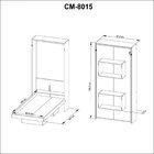 Cama Articulada Solteiro 97,2x193cm Cm8015  Amendoa