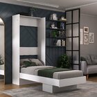 Cama Articulada Solteiro Com Estante 8300  Branco