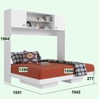 Cama Articulável Horizontal Casal Com Aéreo Dallas Branco