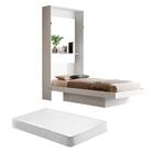 Cama Articulável Solteiro Com Estante Bali Branco Com Colchão