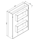 Cama Articulável Vertical Casal 140 Vancouver Branco - Art In