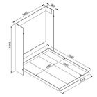 Cama Articulável Vertical Casal 140 Vancouver Branco - Art In