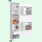 Cama Articulável Vertical Solteiro C/ Estante 90 Vancouver Br