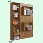 Cama Articulável Vertical Solteiro C/ Estante 90 Vancouver No