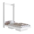 Cama Articulável Vertical Solteiro Vancouver Branco