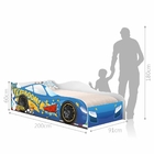 Cama Auto Car Solteiro Premium Azul