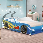 Cama Auto Car Solteiro Premium Azul