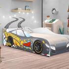 Cama Auto Car Solteiro Premium Chumbo