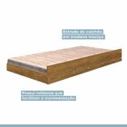 Cama Auxiliar 100% Mdf Solteiro 23cmx188cmx88cm Ypê