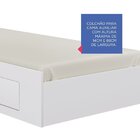 Cama Auxiliar 2 Gavetas Premium Branco